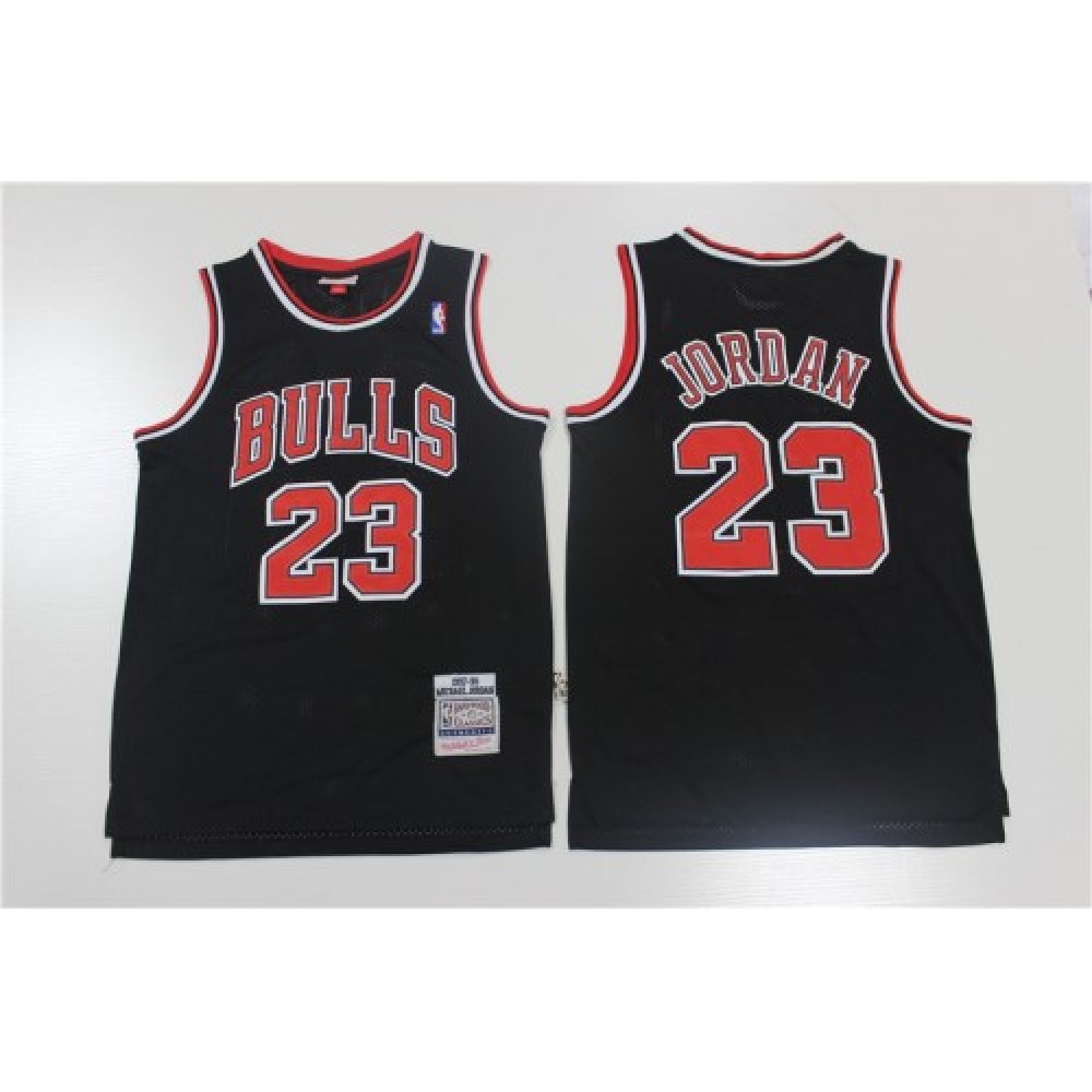Men's Chicago Bulls Michael Jordan #23 Throwback Black 1997-98 Hardwood Classics Player Jersey-Pro Kit Vault | Brand New 26/27 Sports Jerseys